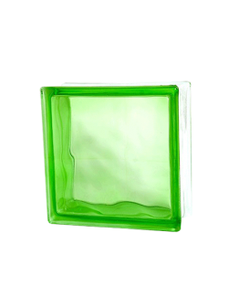 BRIQUE DE VERRE  GREEN CLOUDY