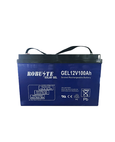 BATTERIE SOLAIRE GEL 100A "ROBUSTE" 330*173*222MM REF:GEL12V100AH