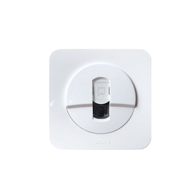 PRISE ENCASTRE  INTERNET RJ45 BLANC "YAKI" REF:3449-4W