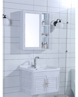 MEUBLE SALLE DE BAIN 800*450*490MM-MIROIR 500*120*700MM REF:320280-G