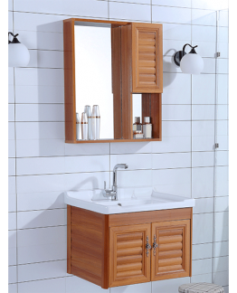 MEUBLE SALLE DE BAIN 700*460*490MM - MIROIR 700*120*70MM REF:220270-Y