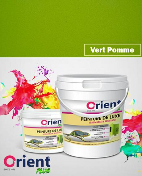 PEINTURE A L'EAU INT/EXT " ORIENT PLUS" 4KG VERT POMME  REF:1034/4