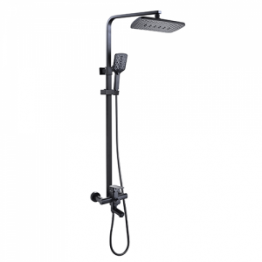 BARRE DE DOUCHE EN INOX HAUT CARRE AVEC FLEXIBLE+TELEPHONE REF:8076MB