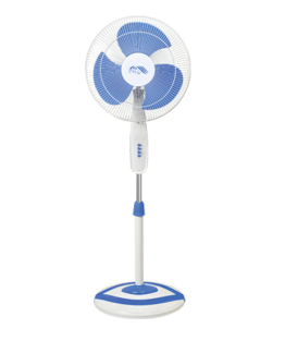 VENTILATEUR SUR  PIED 16" COULEUR  BLEU  220V "IND'AIR"