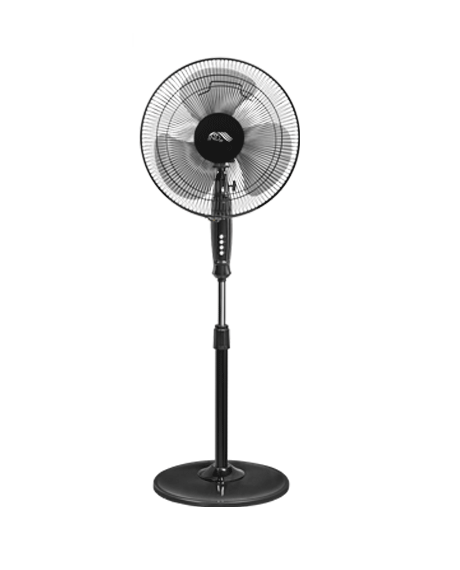 VENTILATEUR SUR  PIED 16" COULEUR  NOIR  220V "IND'AIR"