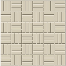 CARREAUX 300X300X8MM "PARKING TILES" 10PCES/CRT IVORY BREZZA