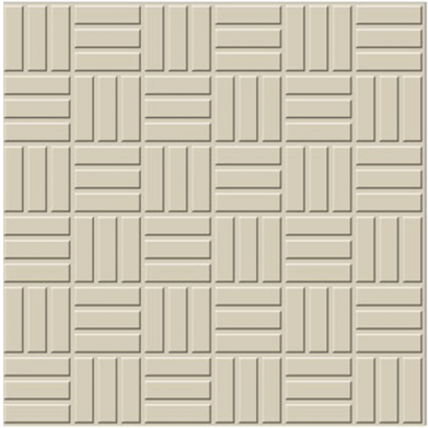 CARREAUX 300X300X8MM "PARKING TILES" 10PCES/CRT IVORY BREZZA