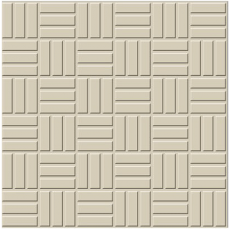 CARREAUX 300X300X8MM "PARKING TILES" 10PCES/CRT IVORY BREZZA