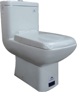 WC MONOBLOC HORIZONTAL   BLANC"MS" 670*360*730MM REF:1066