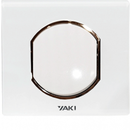 INTERRUPTEUR SIMPLE ENCASTRE  "YAKI" BLANC DORE  REF: LER-01/10WG