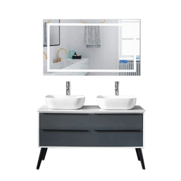 MEUBLE SALLE DE BAIN 1200*480- MIROIR LED  REF:ML-1002