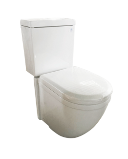 WC HORIZONTAL DOUBLE POUSSOIR BLANC "MS" 640X350X750MM REF:B1128