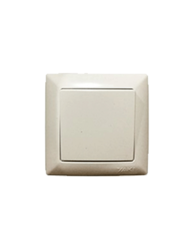 INTERRUPTEUR SIMPLE BLANC ENCASTRE  "YAKI" REF: W01 A