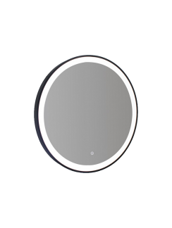 MIROIR ROND NOIR LED  REF: RML60B