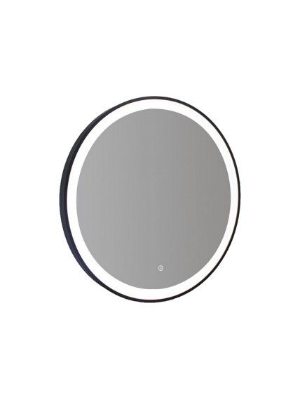 MIROIR ROND NOIR LED  REF: RML60B