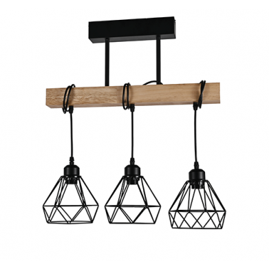 LUSTRE LED  SUSPENDUE MODERNE 3XE27- REF:C22680-3