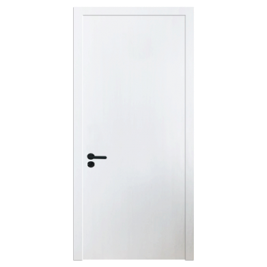 BLOC PORTE COMPLET  2065*840*40MM -POIGNEE NOIR  ISOPLANE/BLANC