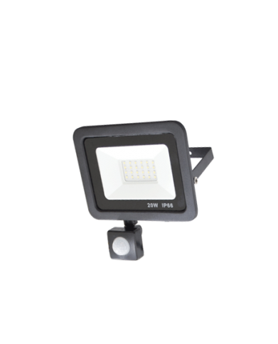 PROJECTEUR LED SLIM EXTERIEUR +DETECTEUR 20W IP66 REF : F-155