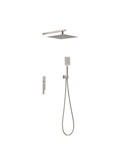 BARRE DE DOUCHE CARRE EN INOX ENCASTRE  REF:9404