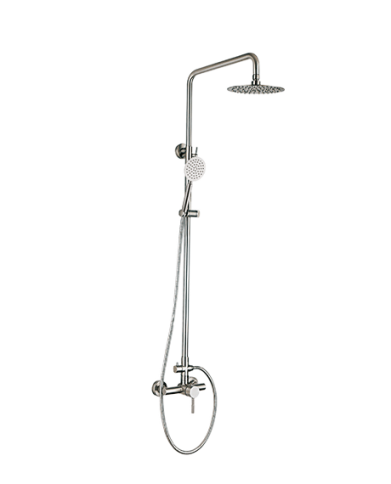 BARRE DE DOUCHE EN INOX HAUT ROND AVEC FLEXIBLE+TELEPHONE REF:9203