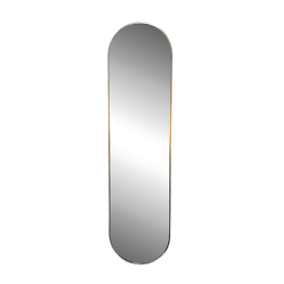 MIROIR LONG BOUT ROND - GOLD 40*150M REF:QDLM40X150-G