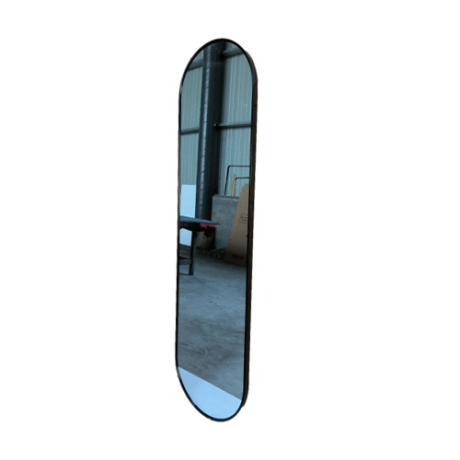 MIROIR LONG BOUT ROND - NOIR 40*150M REF:QDLM40X150