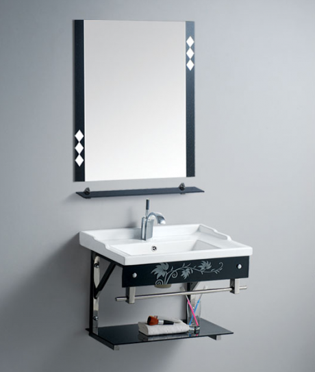 MEUBLE SALLE DE BAIN 700*360MM - MIROIR 600*480MM REF:256