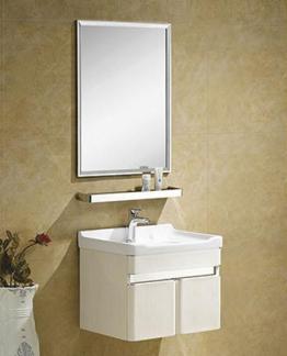 MEUBLE SALLE DE BAIN 600*460*510MM - MIROIR 600*20*800MM REF:8630