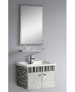 MEUBLE SALLE DE BAIN 600*460*450MM - MIROIR 500*20*700MM REF:8624