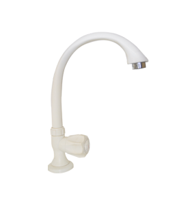 ROBINET EVIER PLASTIQUE BLANC  D-129