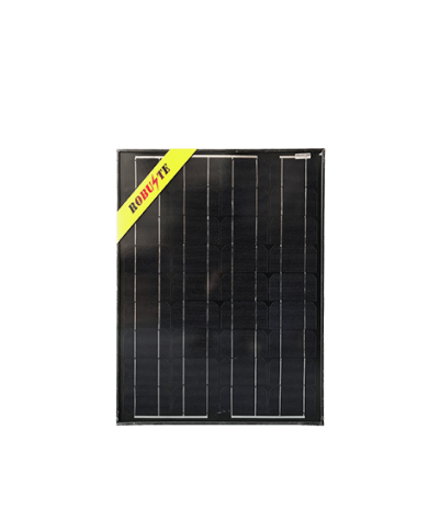 PANNEAU SOLAIRE CADRE NOIR 12V 10W