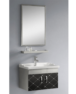 MEUBLE SALLE DE BAIN 600*460*450MM - MIROIR 500*20*700MM REF:8623