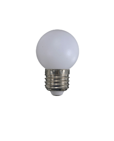 AMPOULE VEILLEUSE LED E27 1W COULEUR ASSORTIS