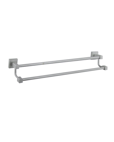 PORTE SERVIETTE DOUBLE BARRE ALUMINIUM D-157