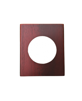 PLAQUE POUR PRISE   COULEUR:BOIS     "YAKI" REF:10321