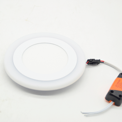 SPOT LED ROND ENCASTRE DOUBLE LUMIERE 6+3W  F-27