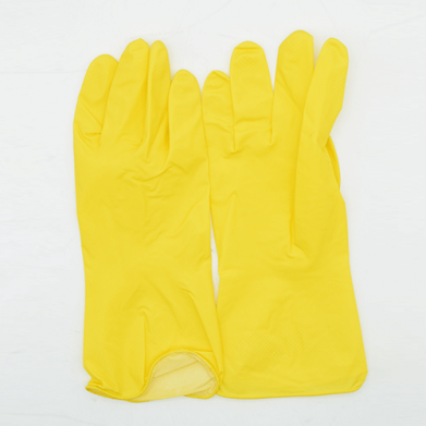 GANTS DE MENAGE JAUNE Paquets de 12pcs  L A-144