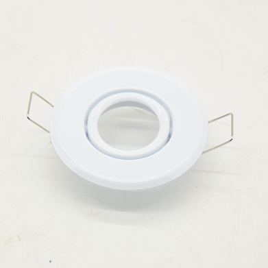 SUPPORT SPOT LED ROND COULEUR BLANC CULOT GU5.3 MR11 REF:F-190