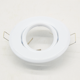 SUPPORT SPOT LED ROND COULEUR BLANC CULOT GU10 REF:F-175