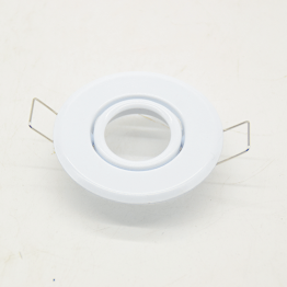 SUPPORT SPOT LED ROND COULEUR BLANC CULOT GU10 MR11 REF:F-191