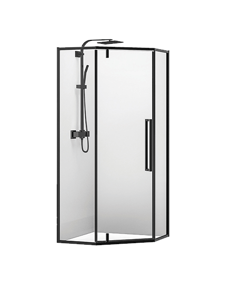 CABINE DE DOUCHE HEXAGONE 90*90*190CM COULEUR:NOIR  REF:GSR-B2