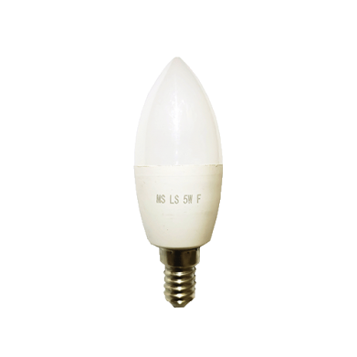 AMPOULE FLAMME  E14 JAUNE  "MS" 5W REF:MSLS5WF-Y