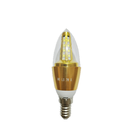 AMPOULE FLAMME-TRANS  E14 JAUNE  "MS" 7W REF:MSLS7WX-Y