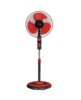 VENTILATEUR SUR PIED 16" COULEUR ROUGE 220V "IND'AIR"