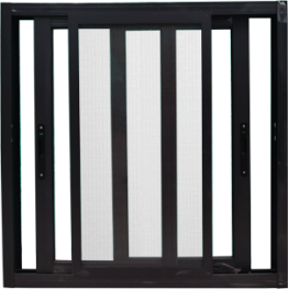 FENETRE ALU COULISSANTE  1000X1000MM NOIR  REF:W2