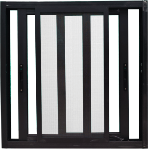 FENETRE ALU COULISSANTE  1000X1000MM NOIR  REF:W2