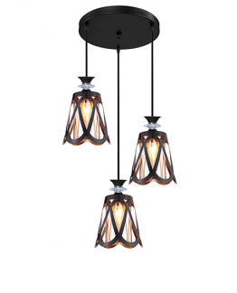 LUSTRE LED  SUSPENDUE MODERNE 3XE27- REF:LM448-3