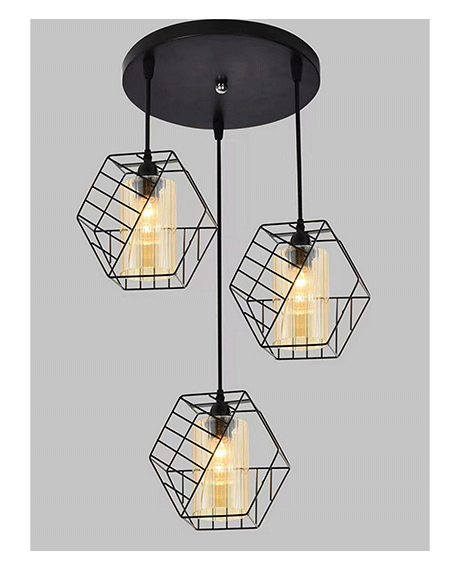 LUSTRE LED  SUSPENDUE MODERNE 3XE27- REF:CX243-3