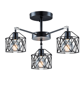 LUSTRE LED  SUSPENDUE MODERNE 3XE27- REF:L0012-3