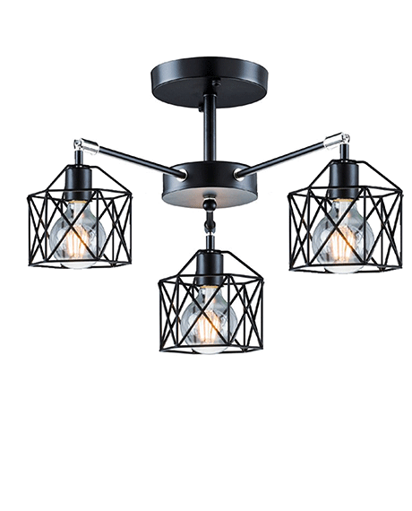 LUSTRE LED  SUSPENDUE MODERNE 3XE27- REF:L0012-3